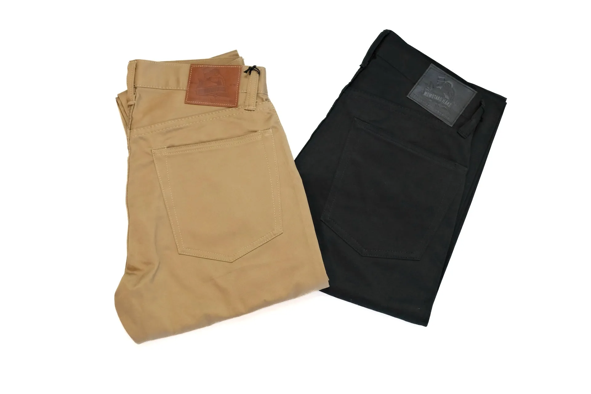 Momotaro 12.5oz Selvage Moleskin Trousers (Black)