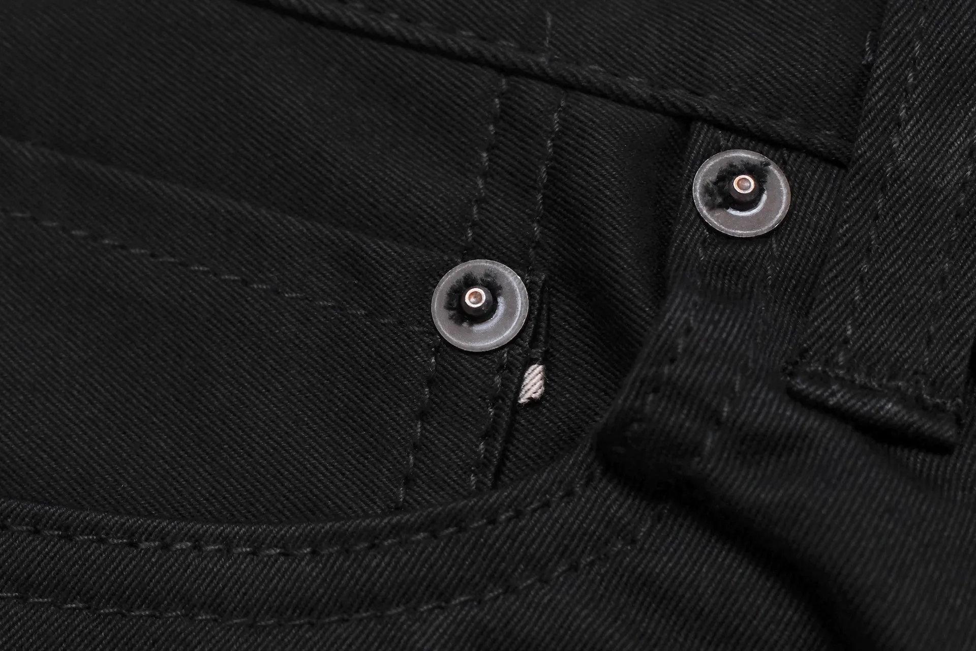 Momotaro 12.5oz Selvage Moleskin Trousers (Black)