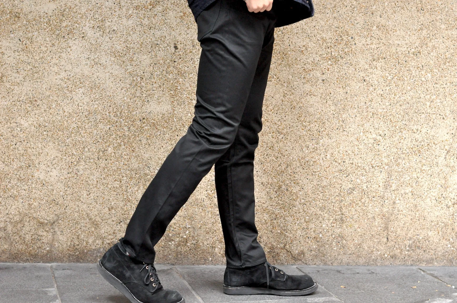 Momotaro 12.5oz Selvage Moleskin Trousers (Black)