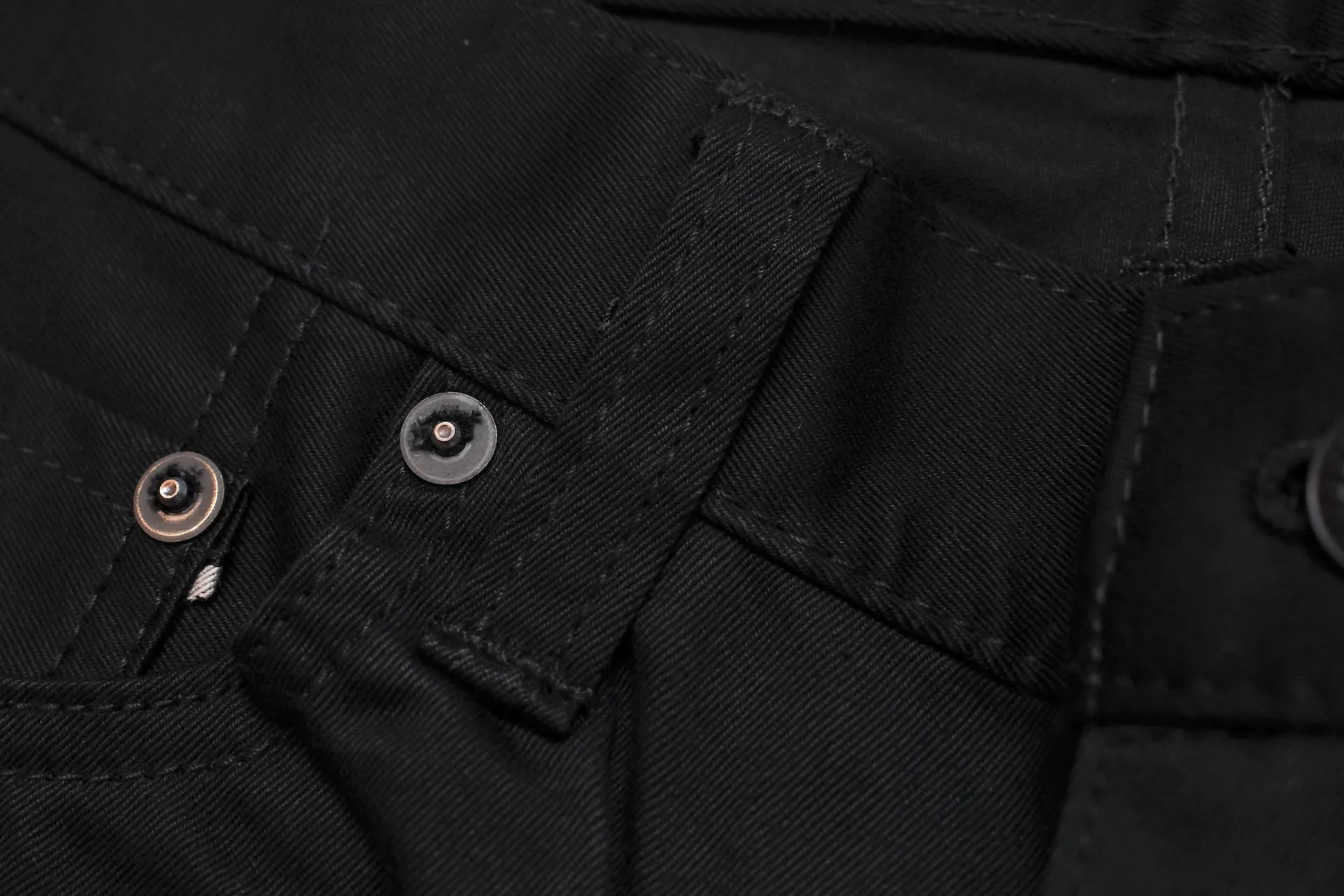Momotaro 12.5oz Selvage Moleskin Trousers (Black)