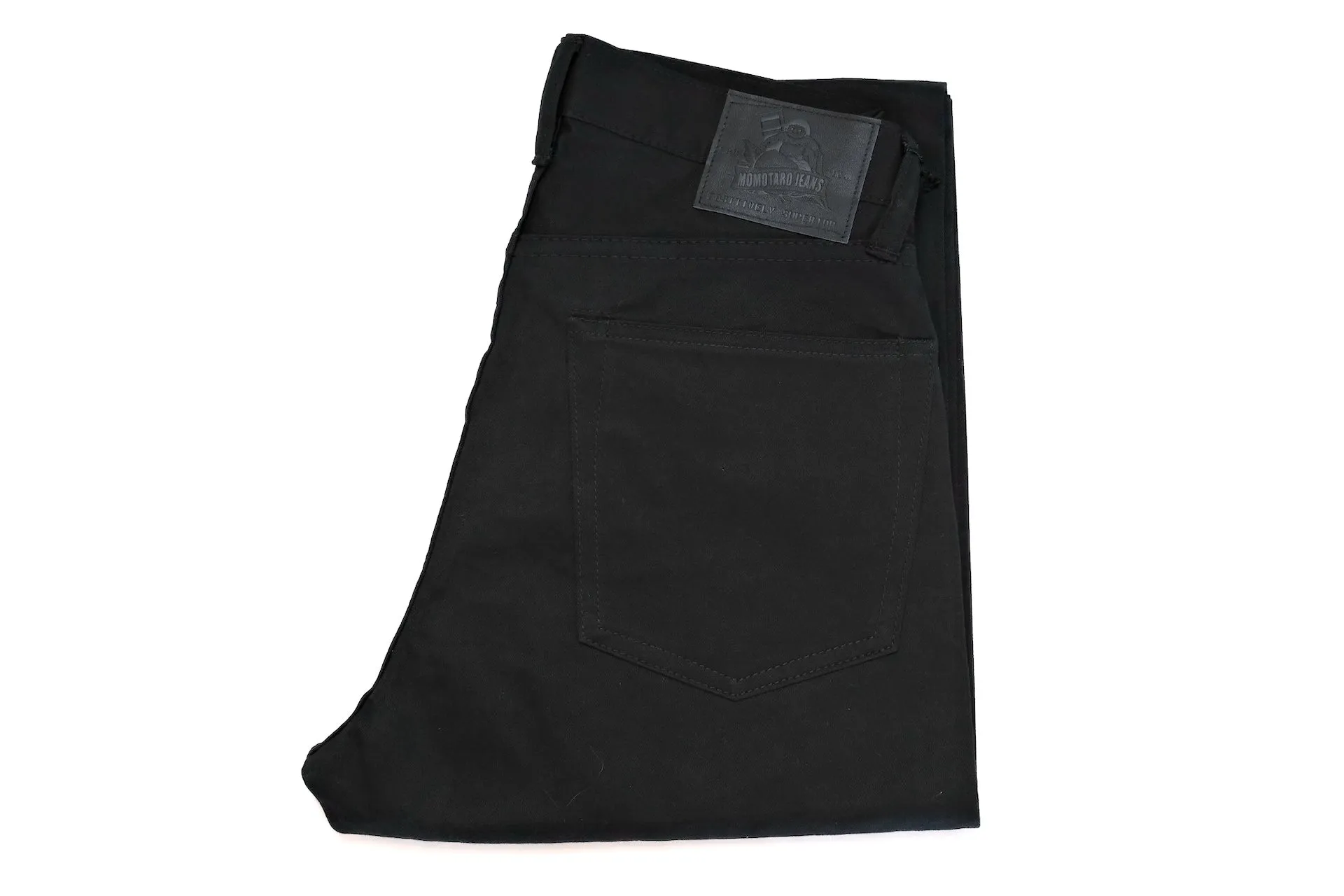 Momotaro 12.5oz Selvage Moleskin Trousers (Black)
