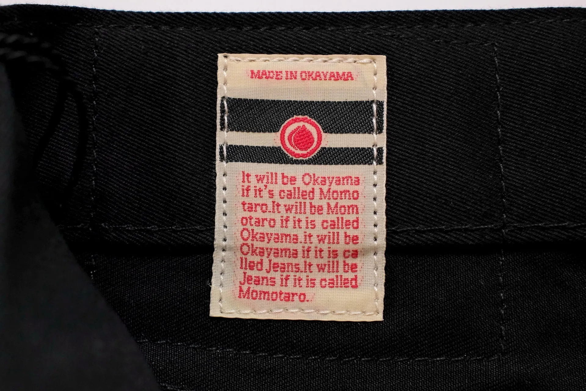 Momotaro 12.5oz Selvage Moleskin Trousers (Black)