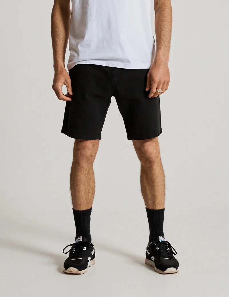 Mr Simple Taylor Chino Shorts in Black