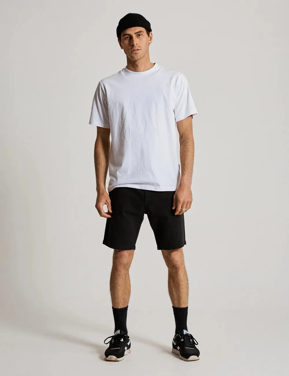 Mr Simple Taylor Chino Shorts in Black