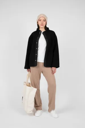 Peak Teddy Fleece Jacket - Black