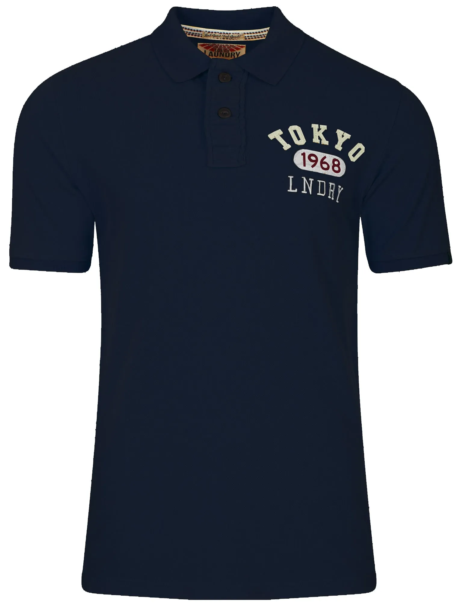 Point Lowe Polo Shirt in Dark Navy - Tokyo Laundry