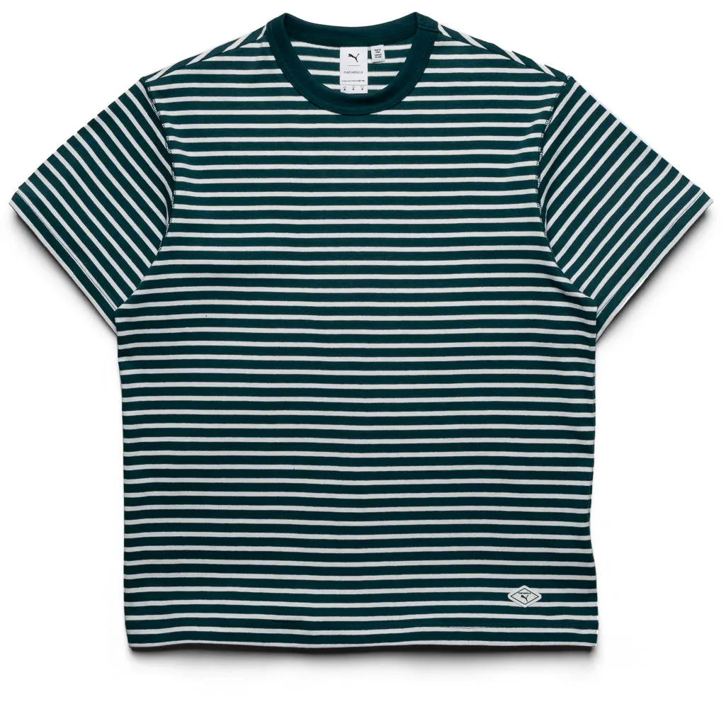 Puma x Nanamica Striped Tee - Varsity Green