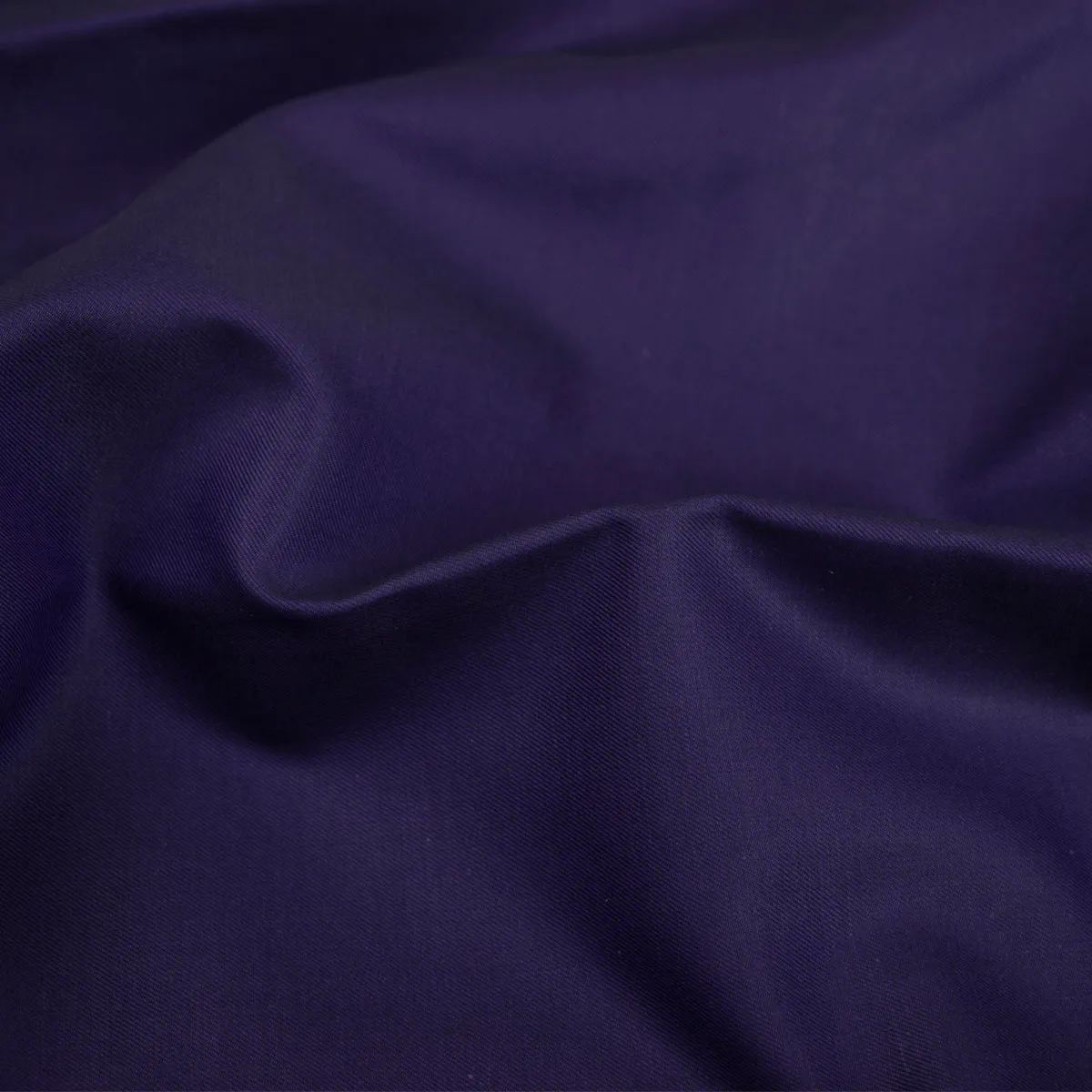Purple Cotton Twill Long Sleeve Shirt