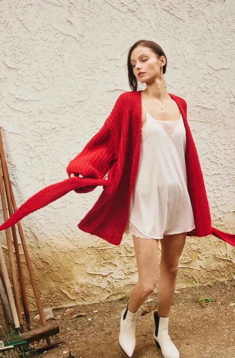 Ray Belted Sweater Cardigan