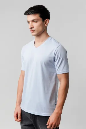 Regular Fit V-Neck T-Shirt - Sky Blue