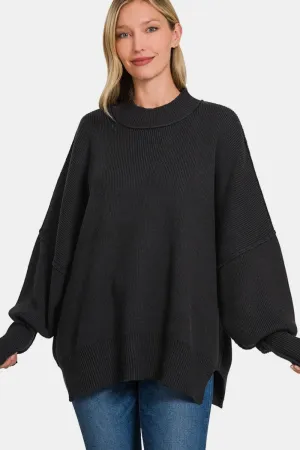 Side Sit Oversize Sweater