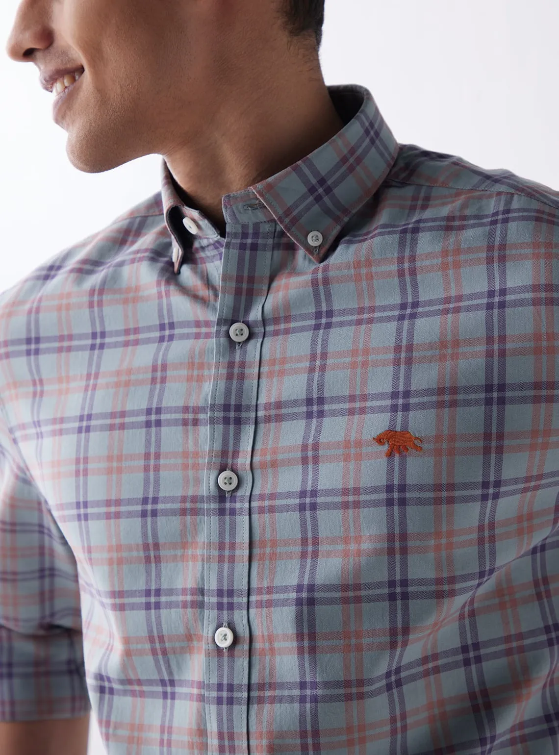 Stone Bouquet Check Shirt