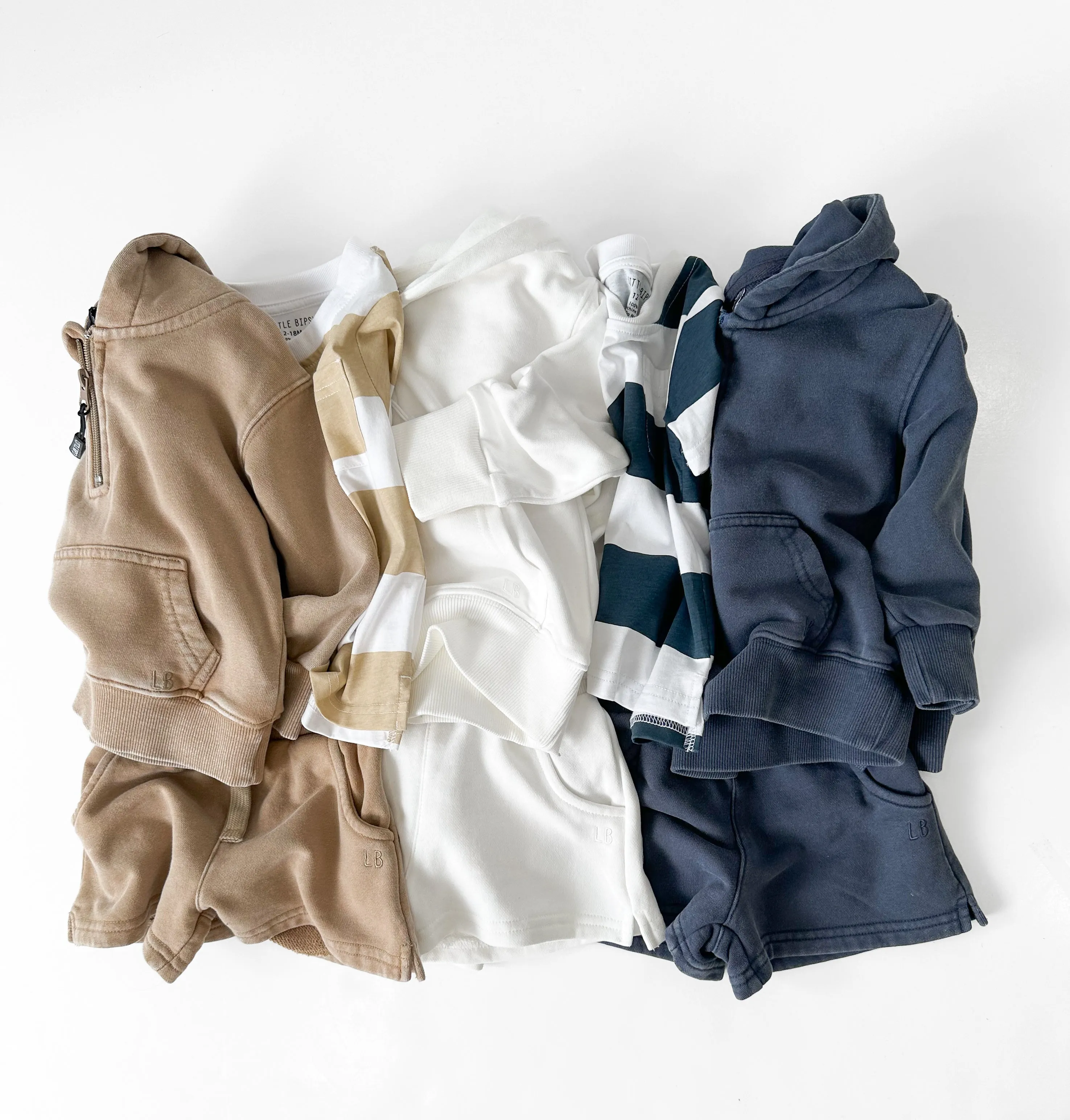Striped Tee - Beige