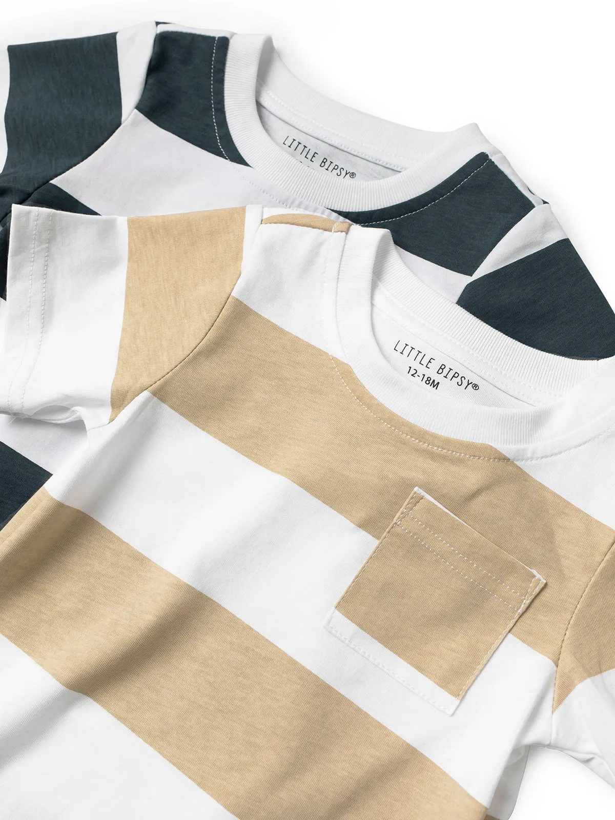 Striped Tee - Beige