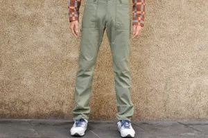 Studio D'Artisan 11oz Back Sateen Military Baker Pants (Olive)