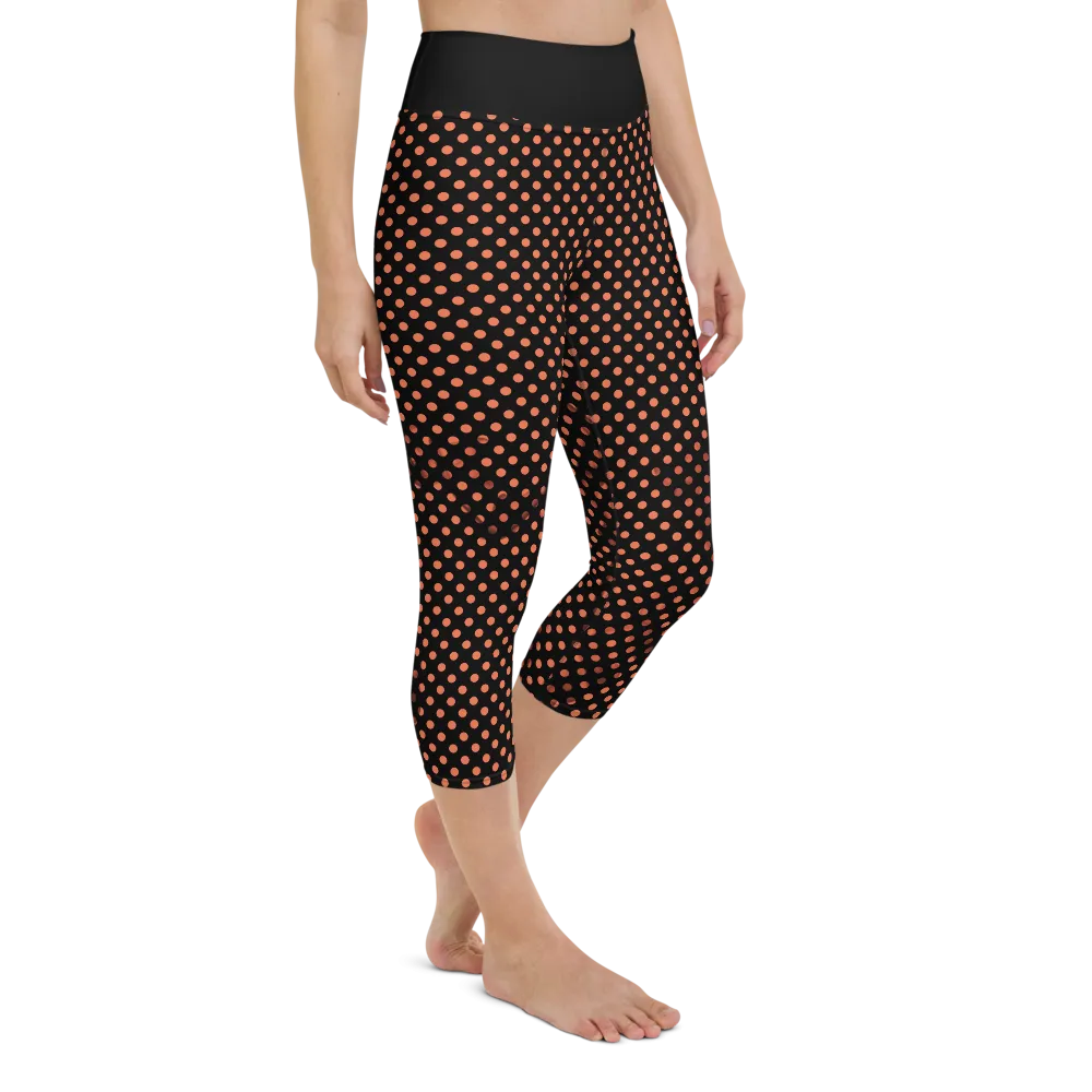 Sunblocked Run Star Hike Orange Soda Smoky Spotlight Halftone Dot Capri Yoga Leggings