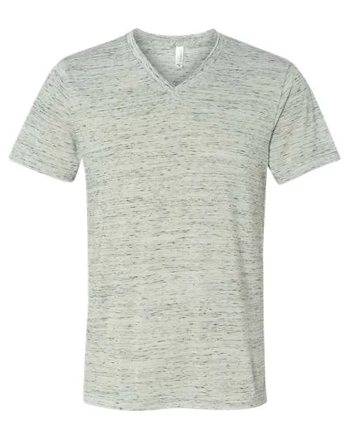 Textured Jersey V-Neck Tee - 3655