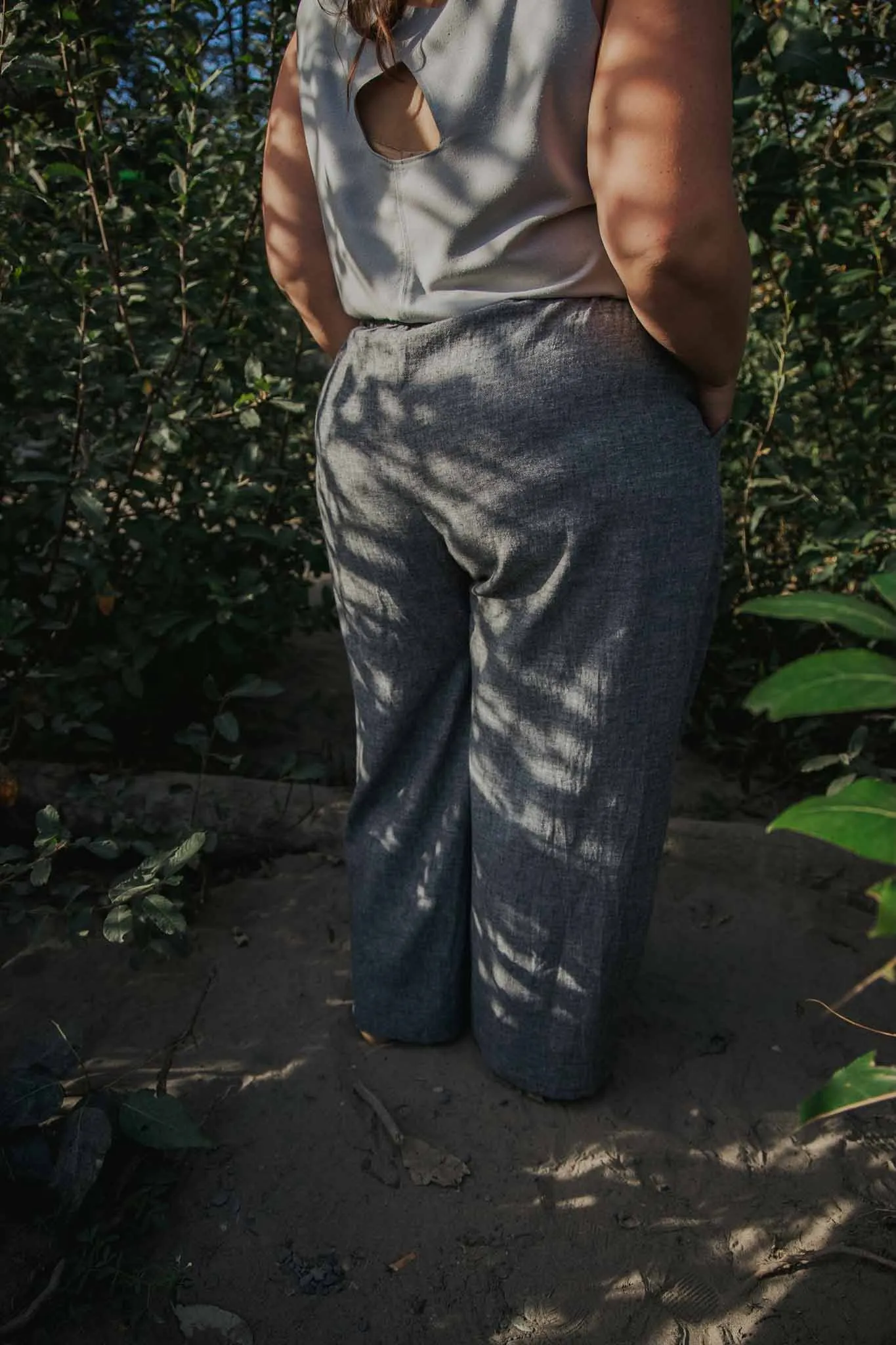 The Belle - Wide Leg Slacks - Hemp Organic Cotton