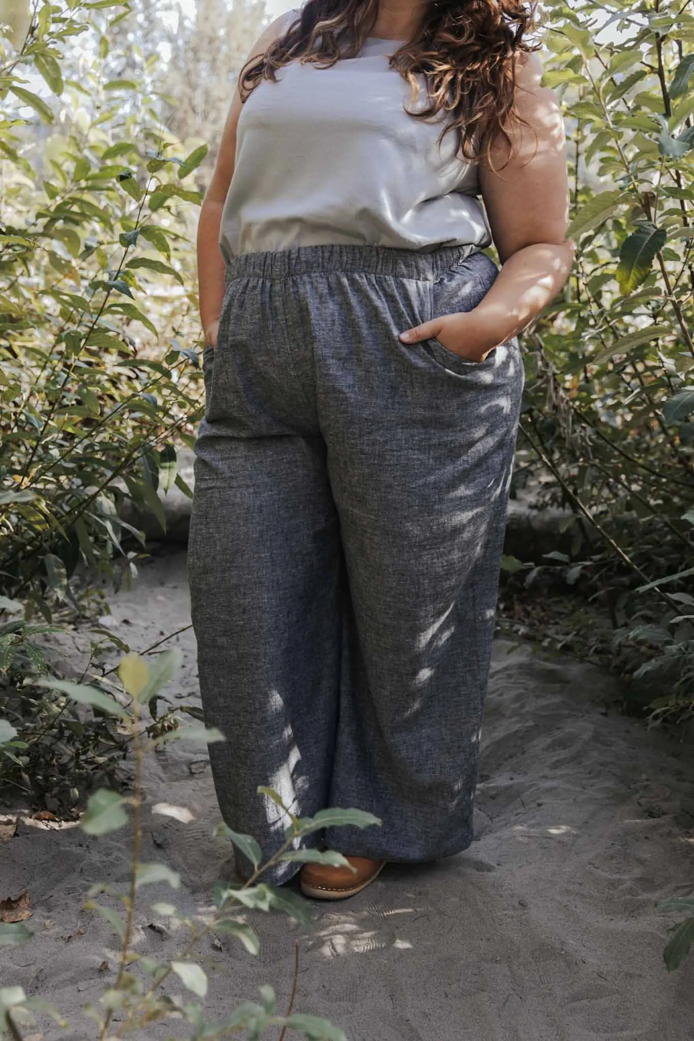 The Belle - Wide Leg Slacks - Hemp Organic Cotton