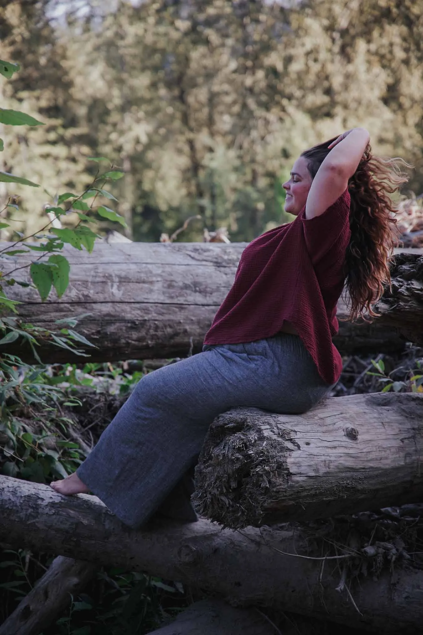 The Belle - Wide Leg Slacks - Hemp Organic Cotton