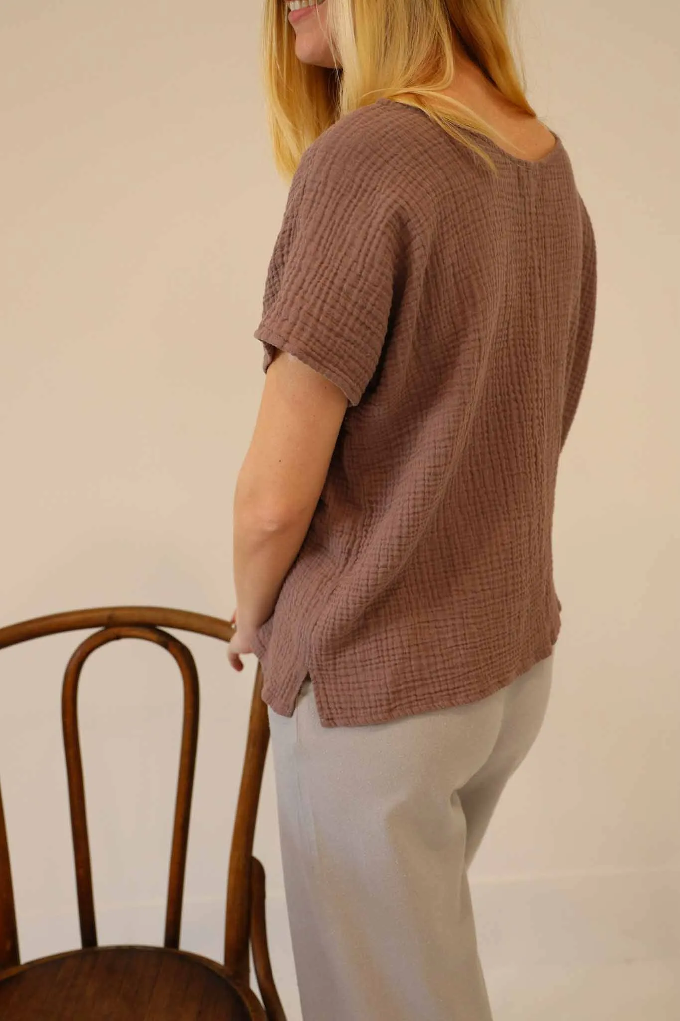 The Wanderer Wide Leg Slacks - Raw Silk