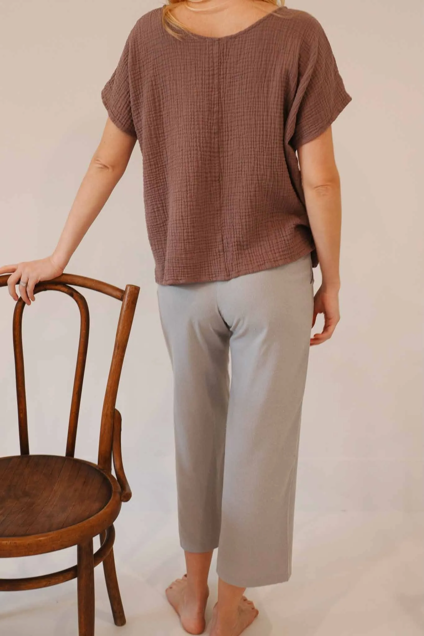 The Wanderer Wide Leg Slacks - Raw Silk