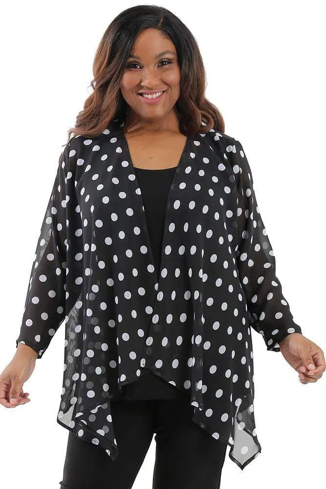 Vikki Vi Polka Dot Swing Cardigan