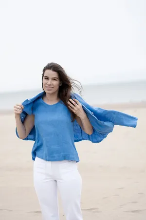 WASHED LINEN TOP LUCINDE