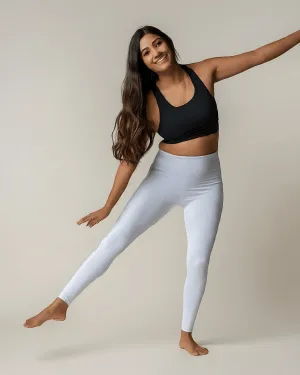 White Cotton Leggings for Women - Breathable and Comfortable