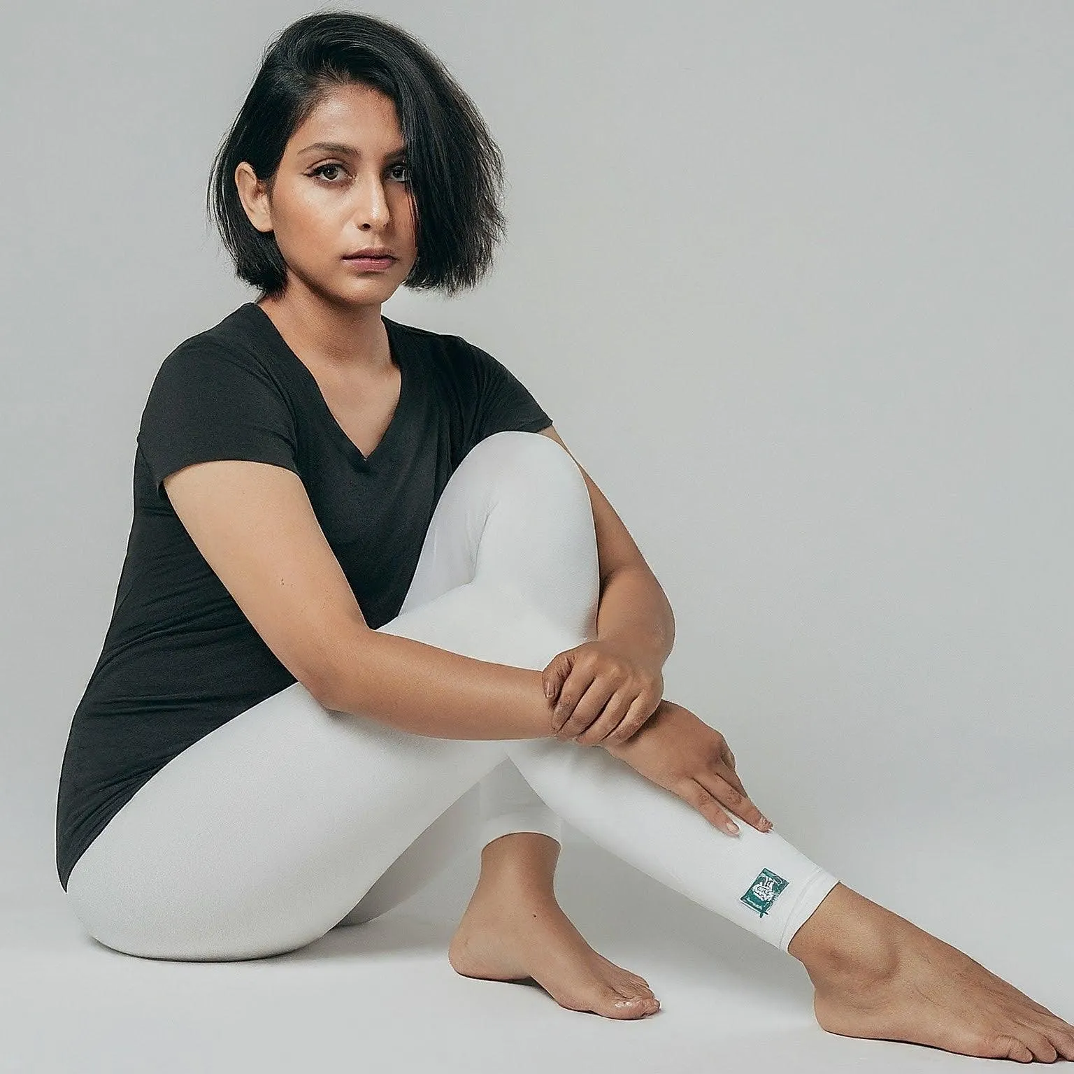 White Cotton Leggings for Women - Breathable and Comfortable