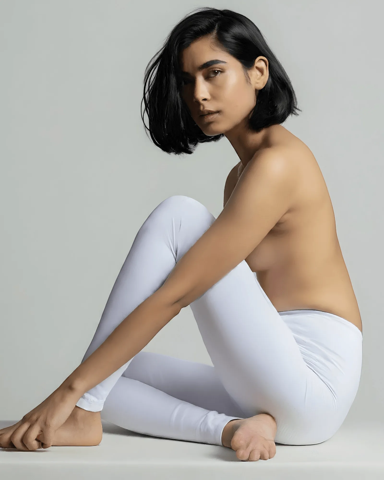 White Cotton Leggings for Women - Breathable and Comfortable