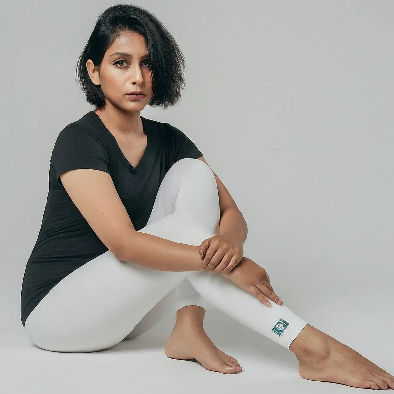 White Cotton Leggings for Women - Breathable and Comfortable