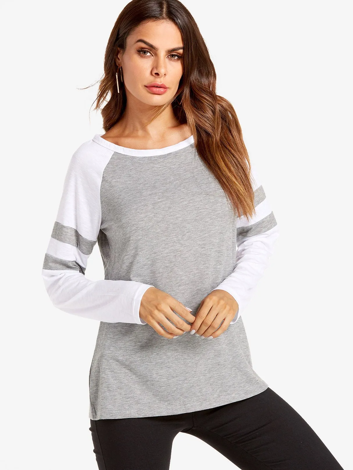 Wholesale Round Neck Long Sleeve T-Shirts