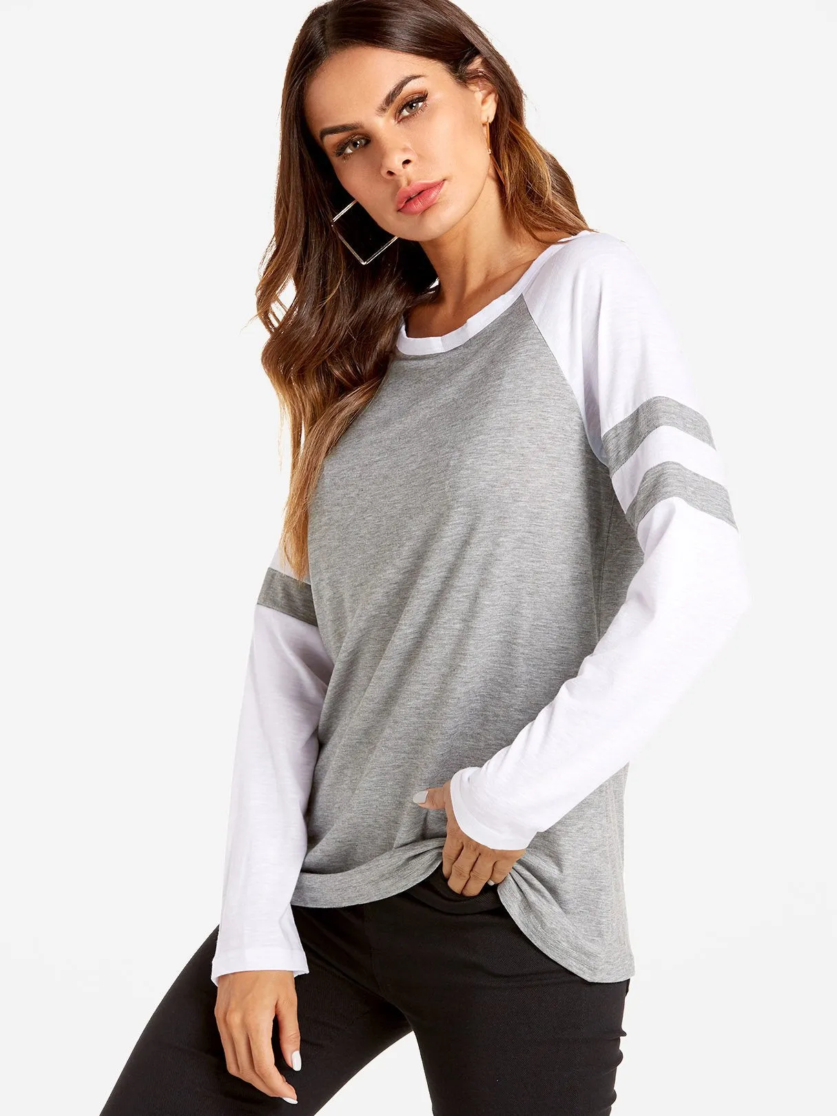 Wholesale Round Neck Long Sleeve T-Shirts