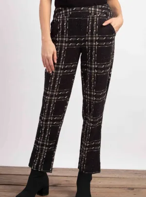 Window Pane Slim Ankle Pant [Plaid-32363]