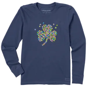 Women's Charmed Clover Long Sleeve Crusher Tee