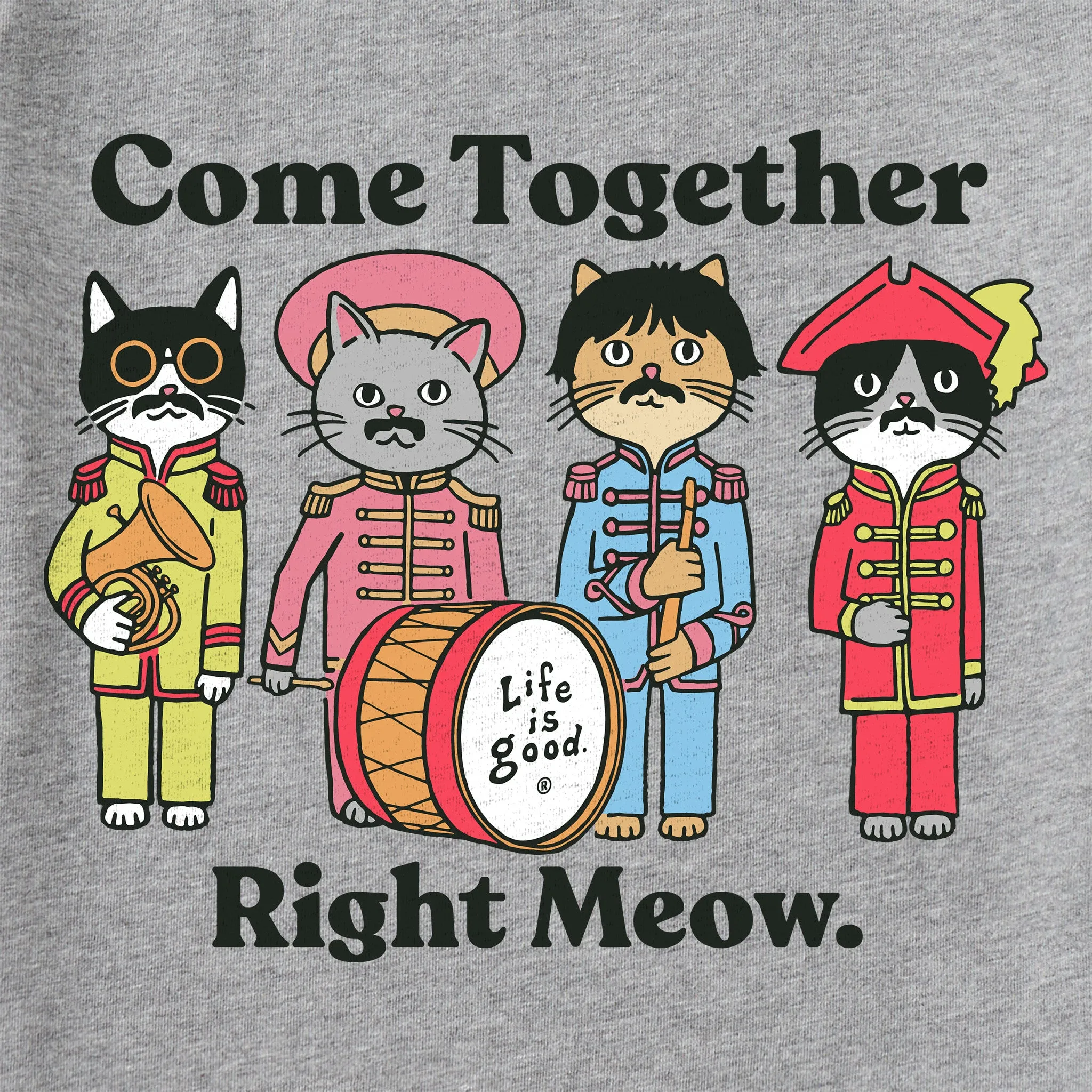 Women's Come Together Right Meow Long Sleeve Crusher Tee