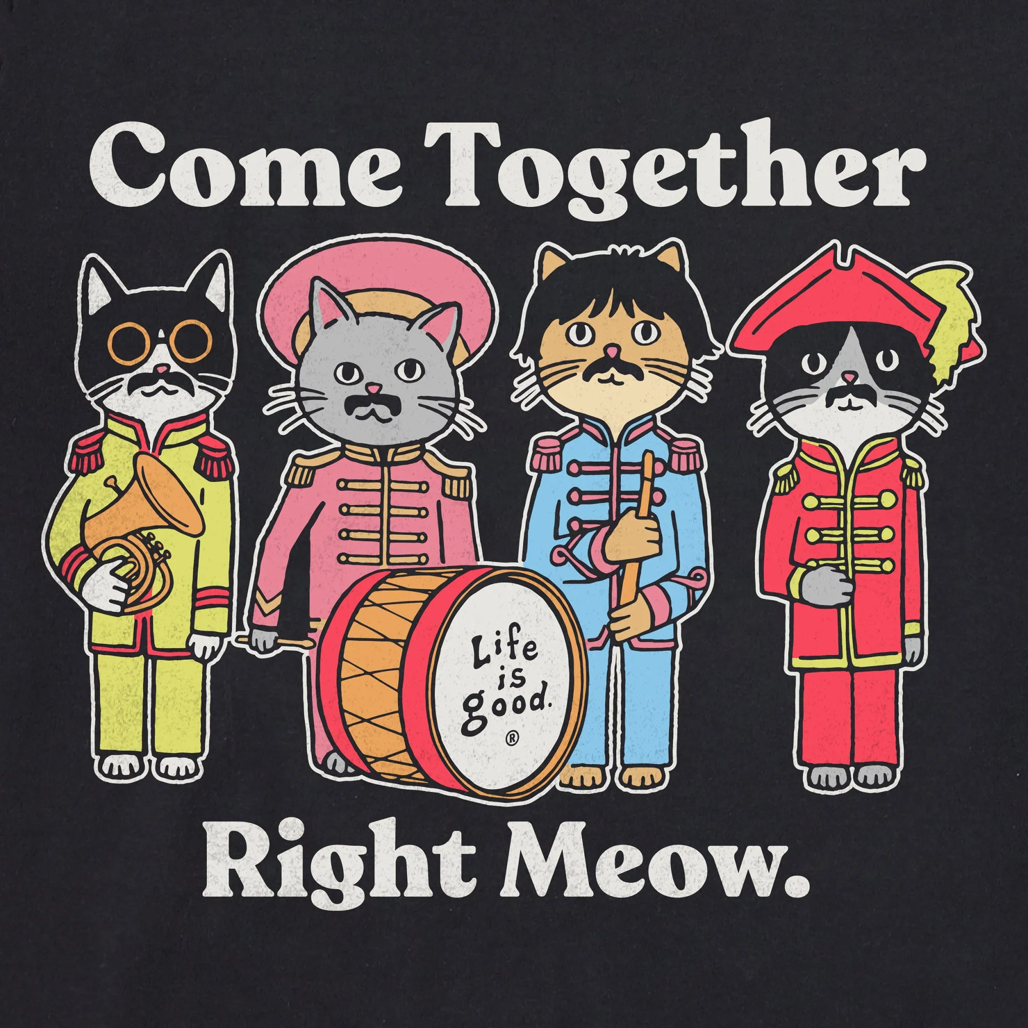 Women's Come Together Right Meow Long Sleeve Crusher Tee