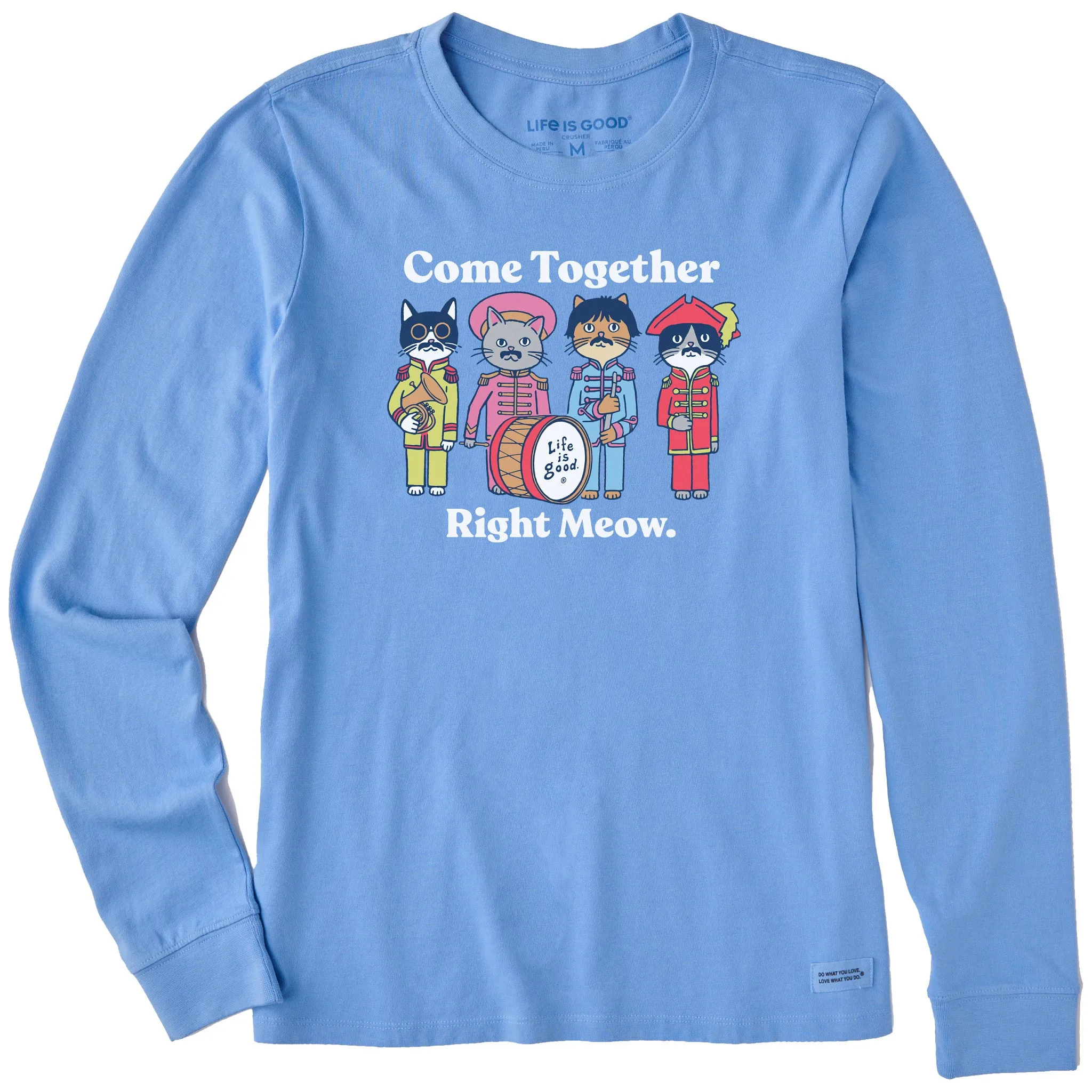 Women's Come Together Right Meow Long Sleeve Crusher Tee