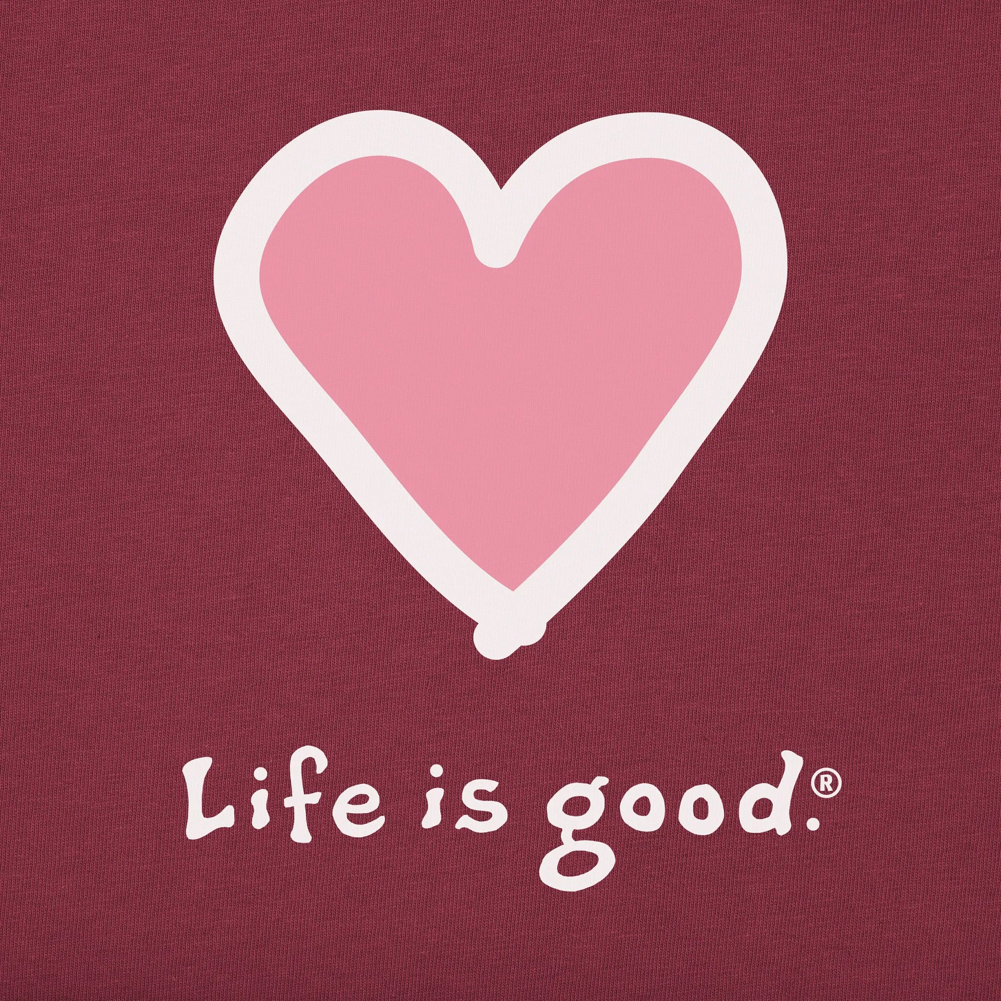 Women's Heart Long Sleeve Crusher Tee