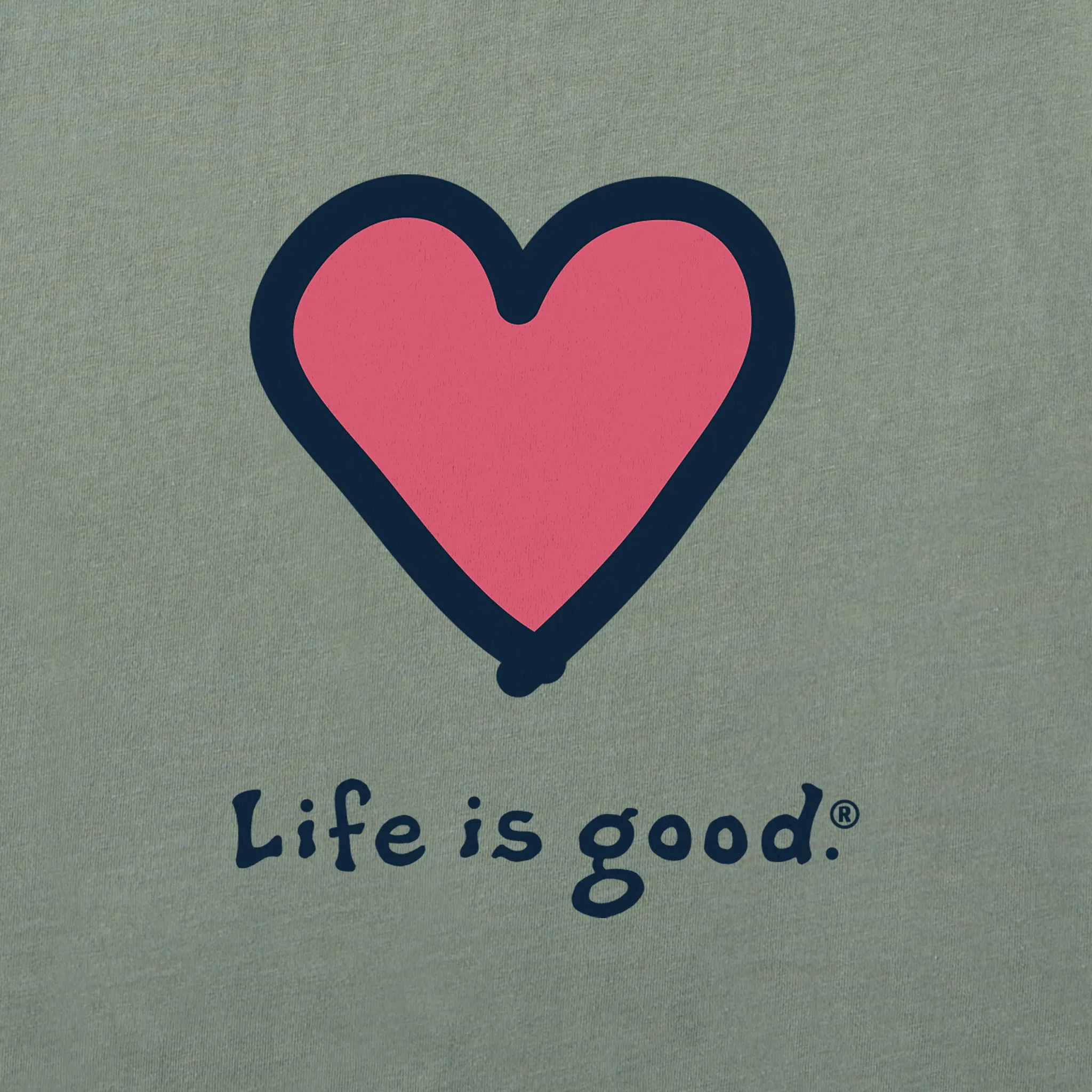 Women's Heart Long Sleeve Crusher Tee