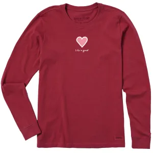 Women's Heart Long Sleeve Crusher Tee