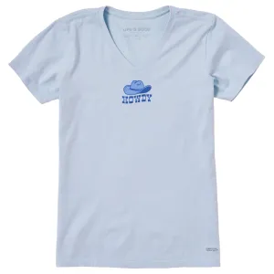 Women's Howdy Hat Short Sleeve Crusher Vee