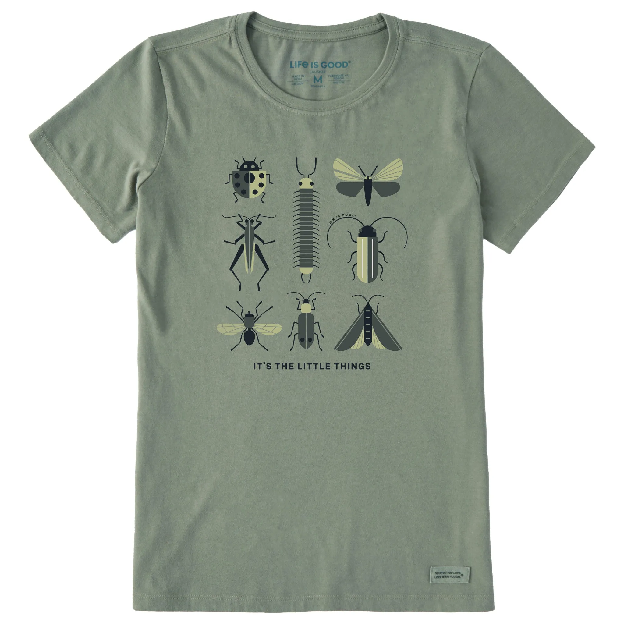 Women's It's the Little Things Bugs Short Sleeve Crusher Tee