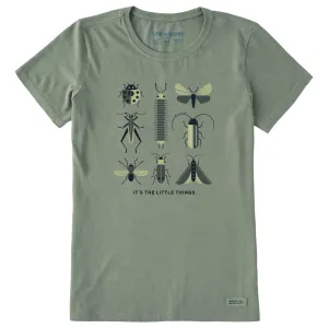 Women's It's the Little Things Bugs Short Sleeve Crusher Tee