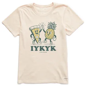 Women's IYKYK Hawaiian Pizza Short Sleeve Crusher Tee