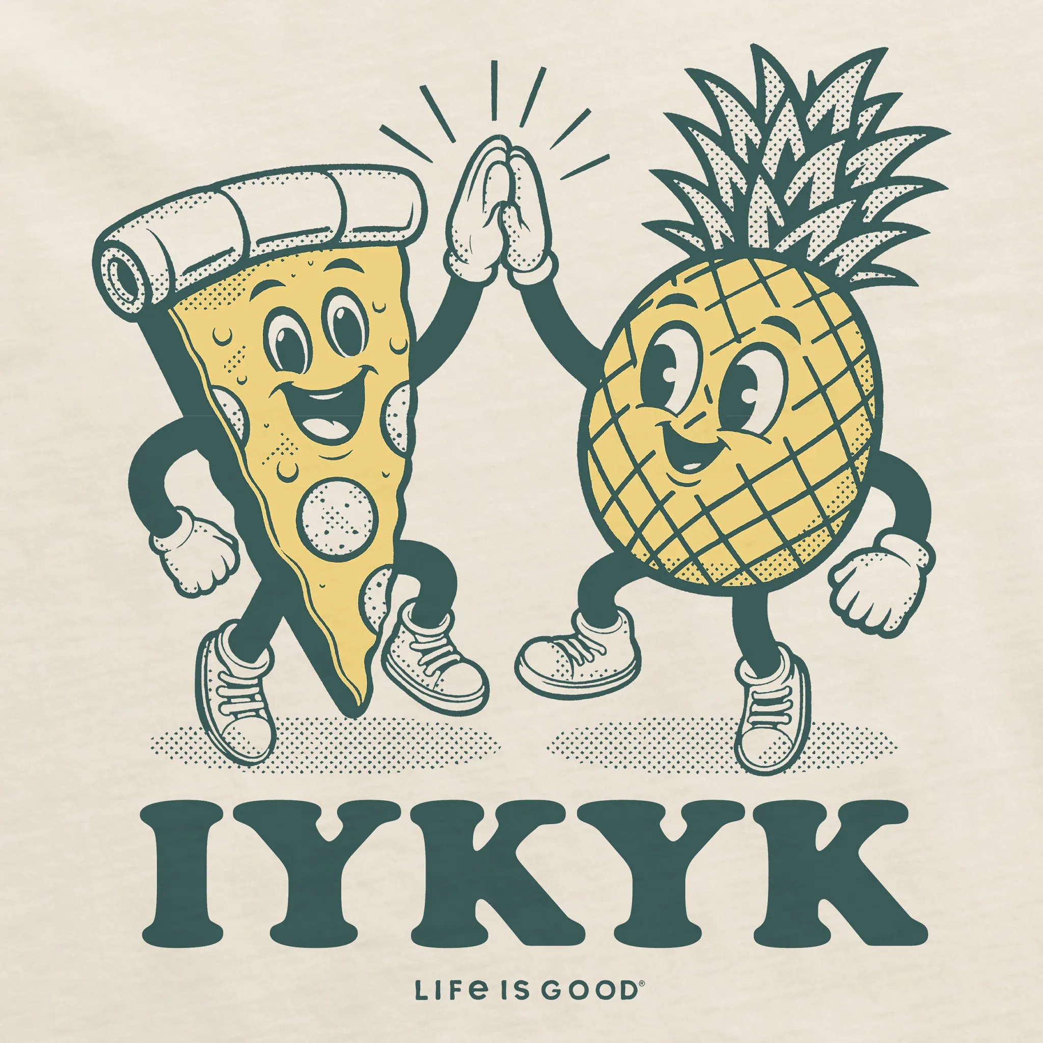 Women's IYKYK Hawaiian Pizza Short Sleeve Crusher Tee
