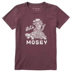 Women's Let's Mosey Cowboy Cat Short Sleeve Crusher Tee