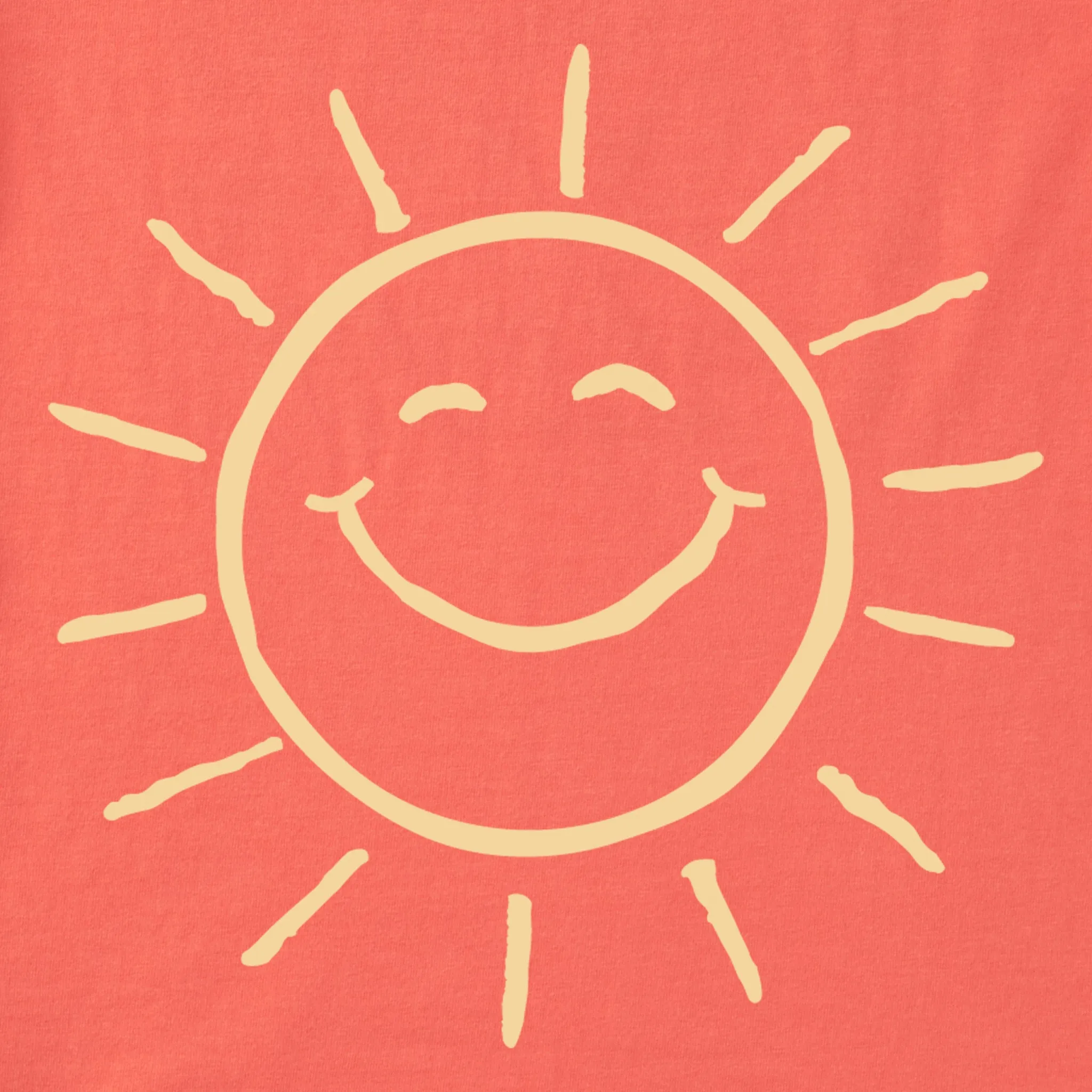 Women's Lil' Happy Sunshine Short Sleeve Crusher Tee