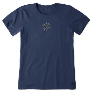 Women's Lil' Happy Sunshine Short Sleeve Crusher Tee